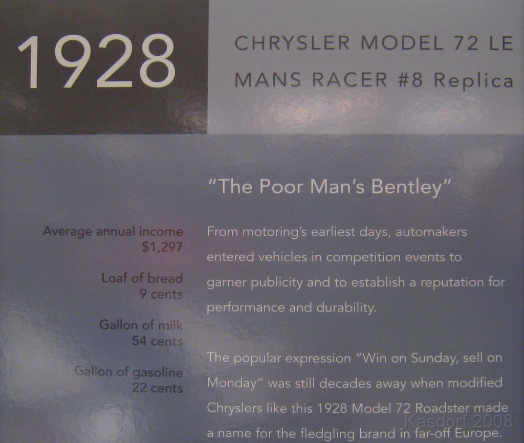 Chrysler Walter - Car Museum 2008 0620.jpg - A visit to the Walter P Chrysler museum located on the grounds of the sprawling Chrysler complex in Auburn Hills Michigan. A great collection of Chrysler brands through the years, AMC, Dodge, Willys, and others.